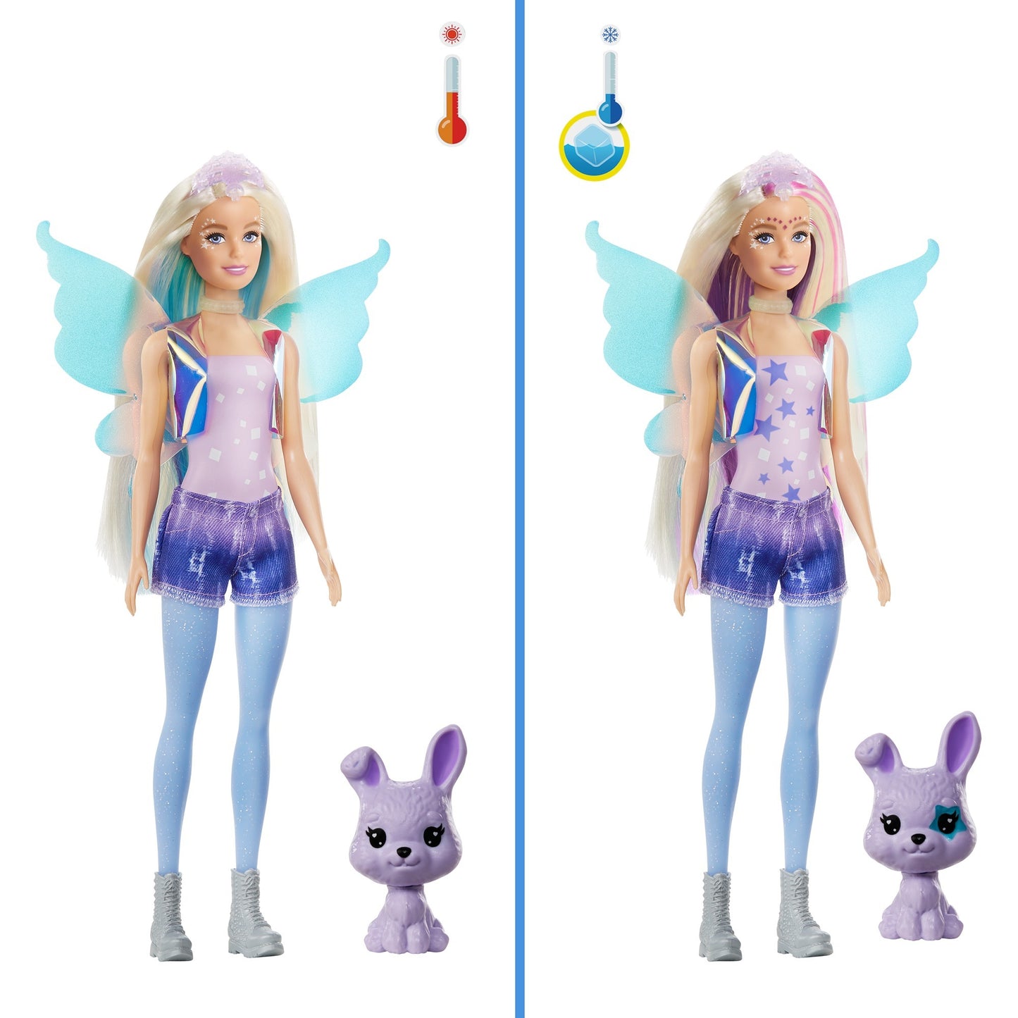 Barbie color reveal - fantasy fashion fee pop