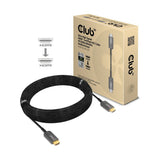 Club 3d ultra high speed aoc hdmi 2.1 gecertificeerde unidirectioneel kabel male-male (zwart, 15 meter, 4k 120hz, 8k 60hz, 48 gbps) - afbeelding 1