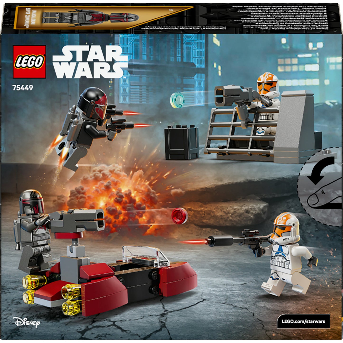 Lego star wars beleg van mandalore battle pack - cadeau voor jongens vanaf 6 jaar - 75449