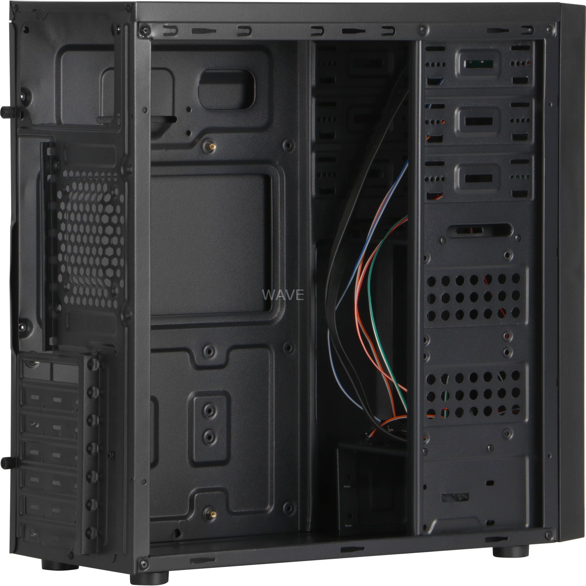 Inter-tech b-42 midi tower behuizing (zwart | 2x usb-a)