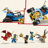Lego ninjago - jay's transformerende auto constructiespeelgoed (71856) - afbeelding 5