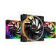 Be quiet! ® light wings pc fan 140mm pwm high-speed triple-pack - 9 stilte-geoptimaliseerde fan bladen - argb-verlichting aan de voor- en achterkant met 18 led's voor een op maat gemaakte pc case - case fan met zeer stille werking en duurzame lagers