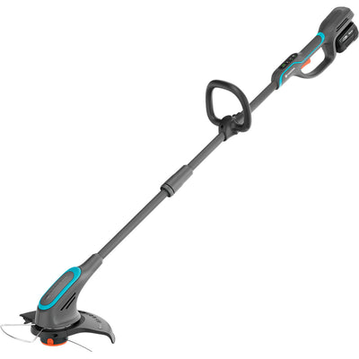 Gardena powertrim 30 18v set 4.0 ah met 18v p4a accu grastrimmer (grijs turquoise, accu en lader inbegrepen)