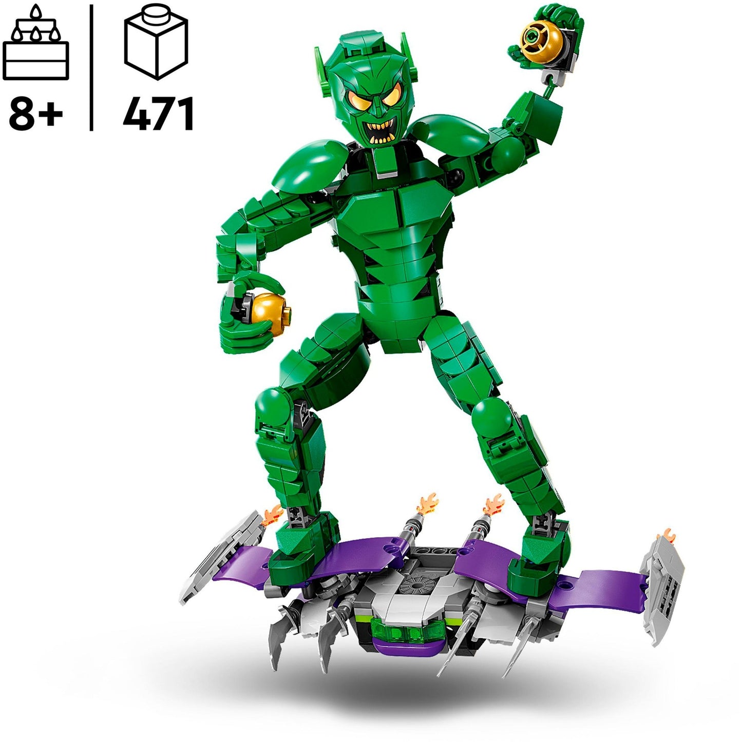 Lego super heroes 76284 green goblin bouwfiguur