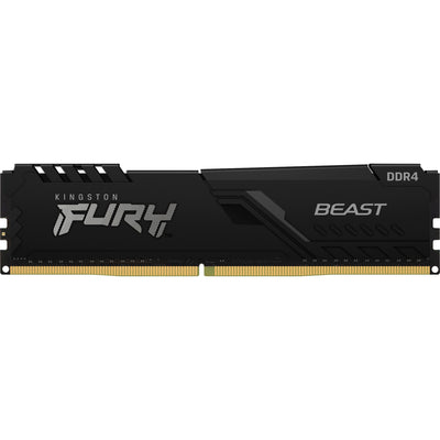 Kingston fury beast 32 gb ddr4-3200 (1x 32 gb) werkgeheugen (zwart, kf432c16bb 32, xmp 2.0)