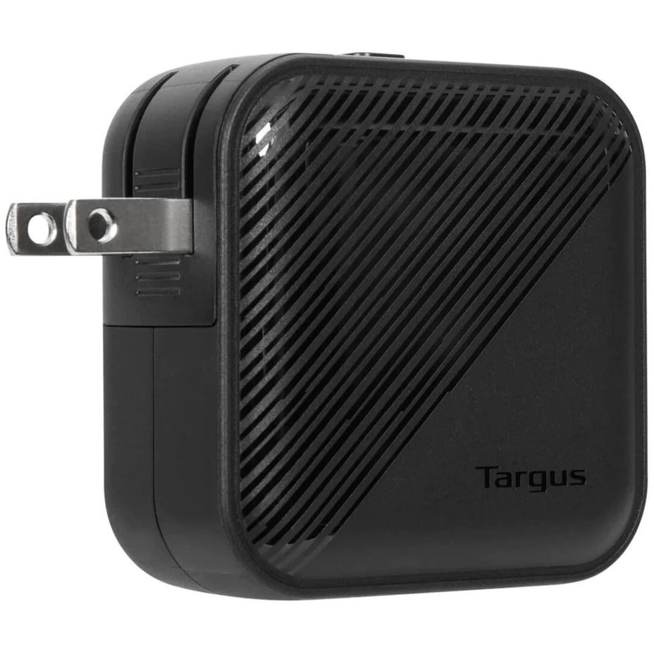 Targus 65w gan wall charger (zwart, 1x usb-c, 1x usb-a)