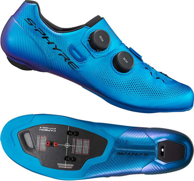 Shimano sh-rc903 s-phyre blue - road bike shoes wide