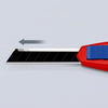 Knipex cutix universele mes stanleymes (rood blauw, incl. 2 mesbladen)