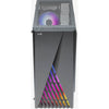 Aerocool delta g-bk-v1 midi tower behuizing (zwart | 3x usb-a | rgb | tempered glass)