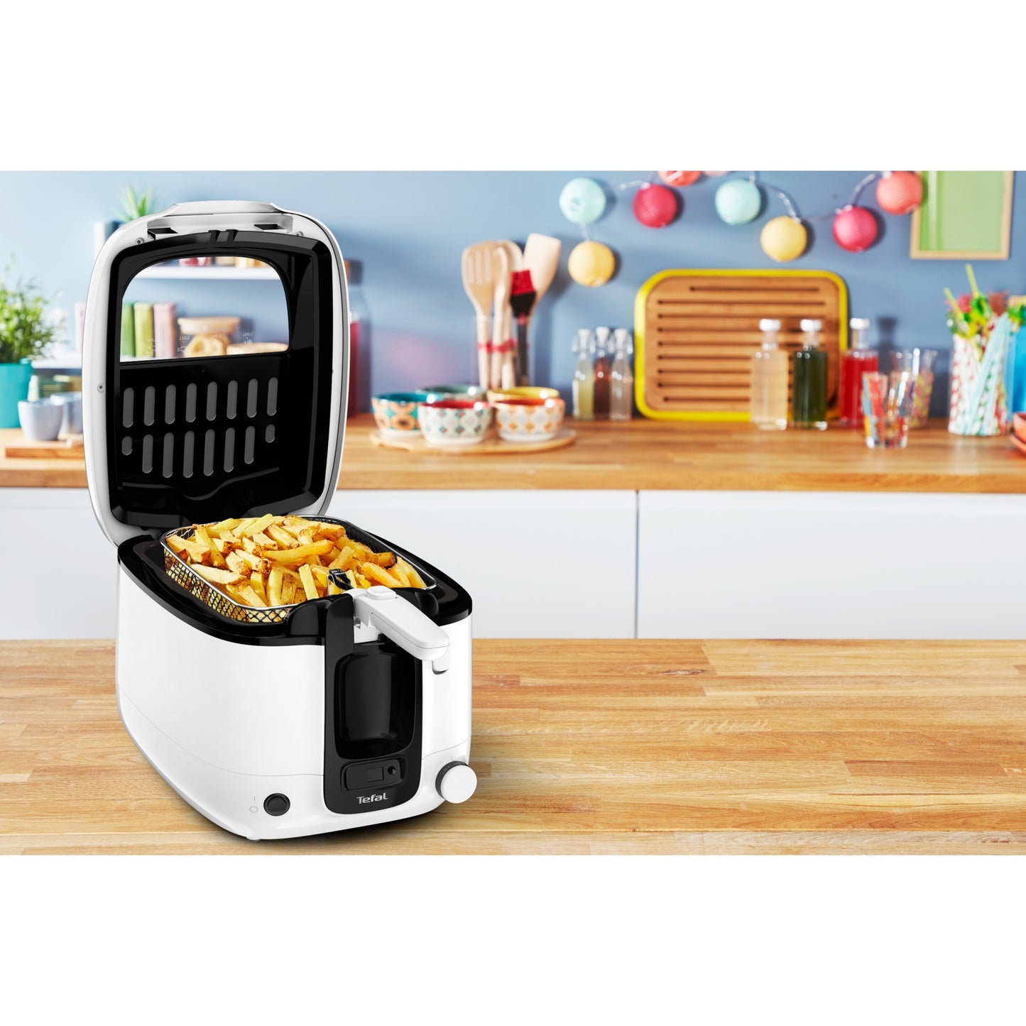Tefal super uno fr3140 frituurpan (wit zwart, 2,2 liter)