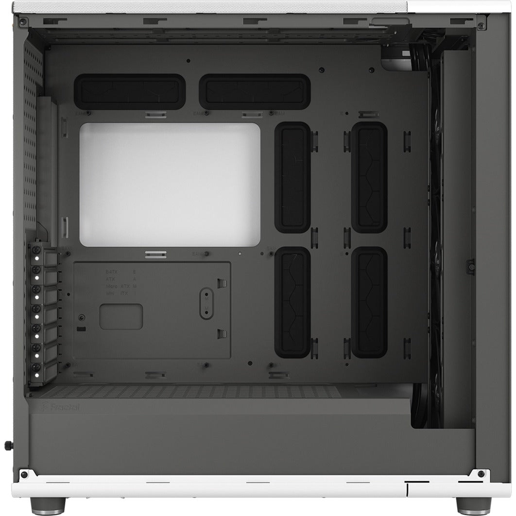 Fractal design north xl midi tower behuizing (wit houtkleur | 2x usb-a | 1x usb-c | tempered glass)