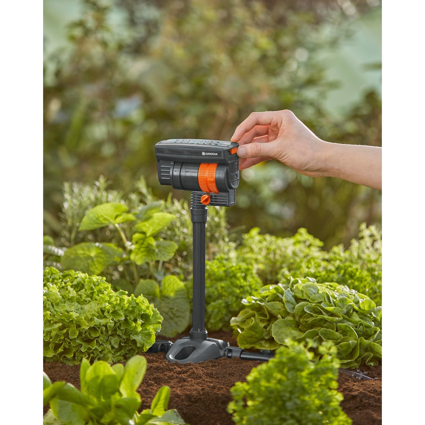 Gardena micro-drip-system zwenksproeier os 90 sproeier (donkergrijs oranje)