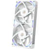 Nzxt f240x rgb case fans (wit, 2 stuks, 240 x 120 x 30 mm, pwm)