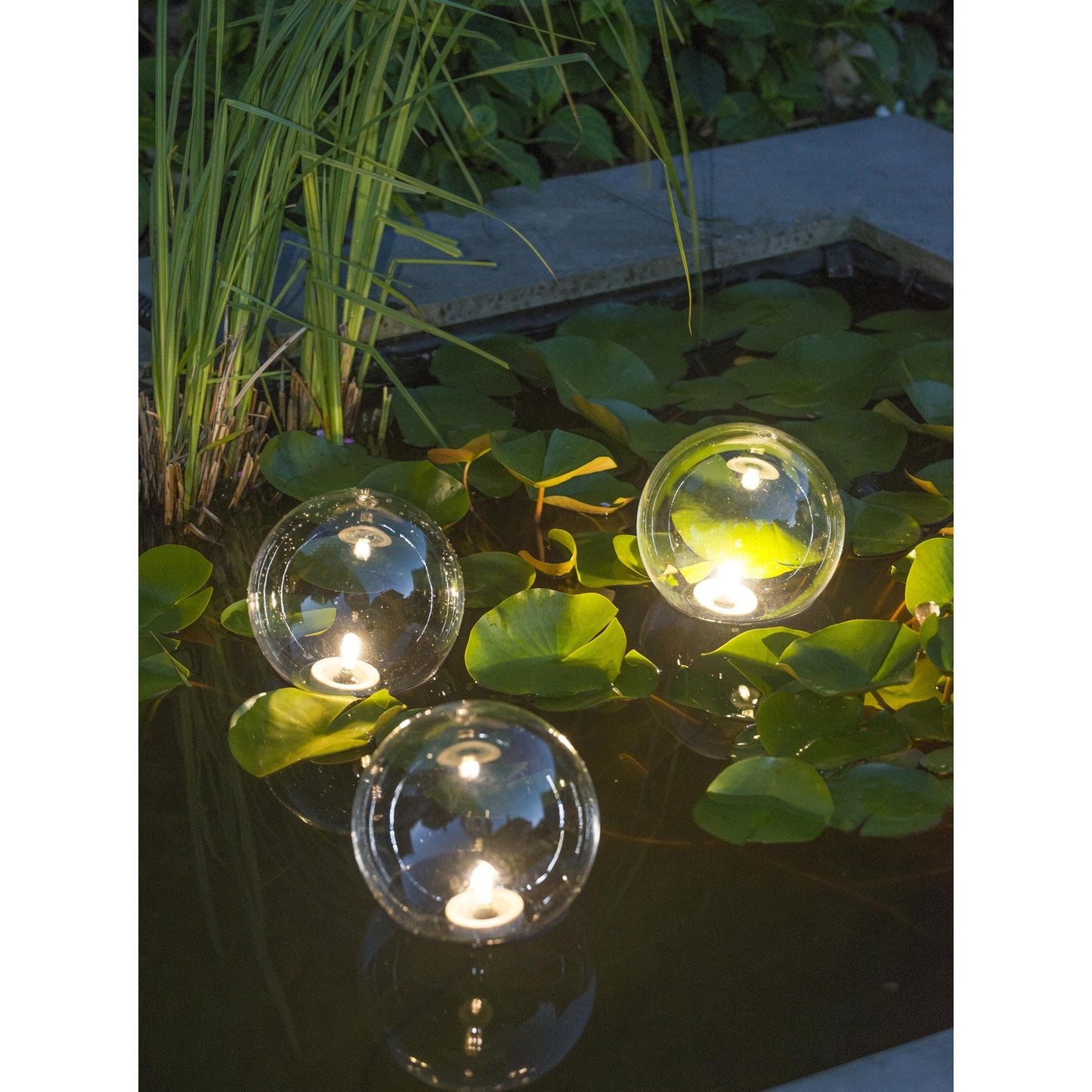 Ubbink multibright float drijvende lichtbol led ledlamp (transparant, 3 stuks)