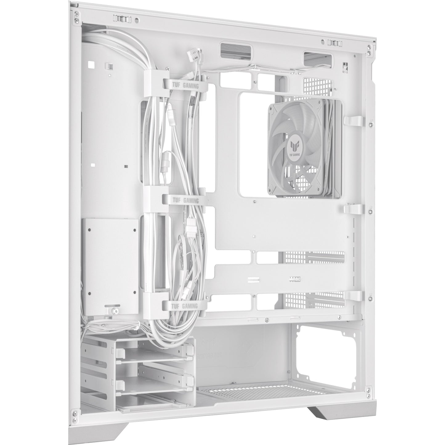 Asus tuf gaming gt302 argb midi tower behuizing (wit | 2x usb-a | 1x usb-c | rgb | tempered glass)