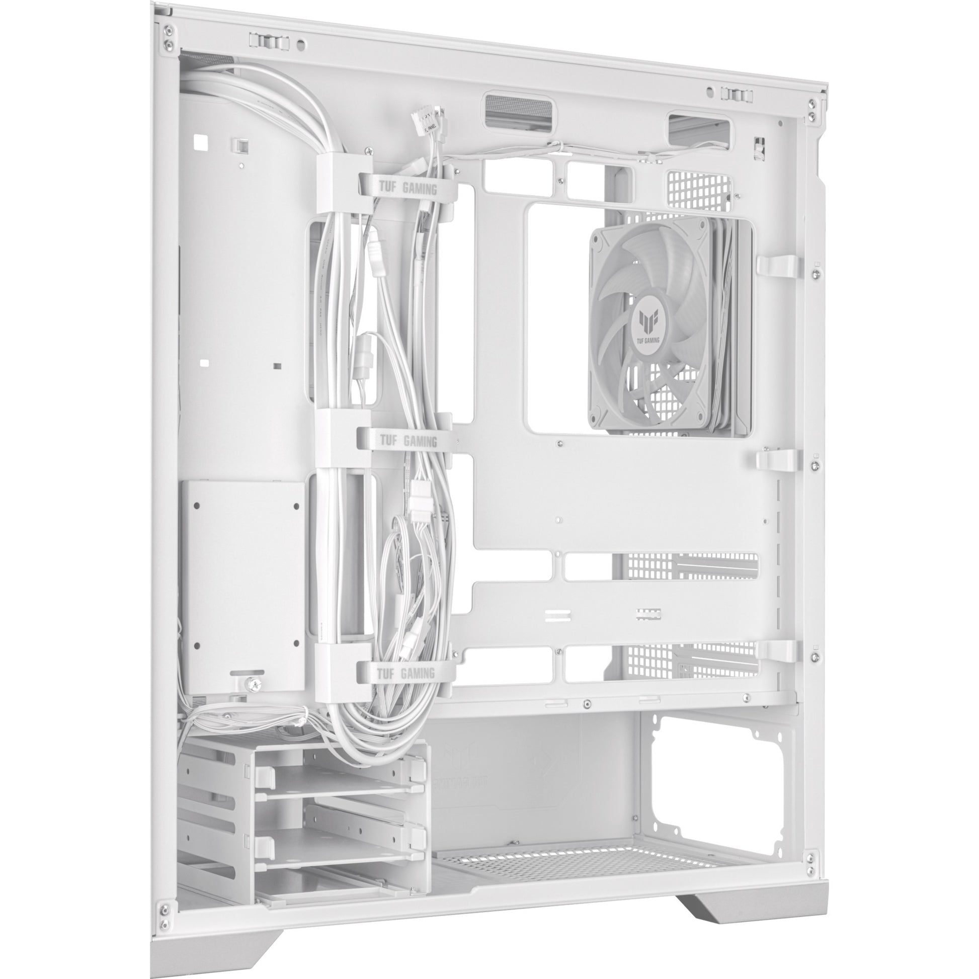 Asus tuf gaming gt302 argb midi tower behuizing (wit | 2x usb-a | 1x usb-c | rgb | tempered glass)