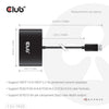 Club 3d displayport quad monitor hub mst 4x 4k30hz displayport splitter (zwart)