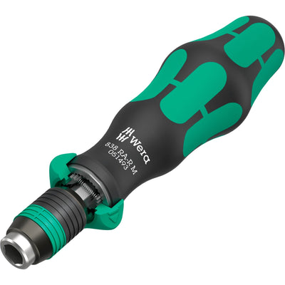 Wera kraftform kompakt 838 ra-r m imperial set 1 bitset (zwart groen, 15‑delig)