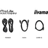 Iiyama prolite x3270qsu-b1 31.5 monitor (zwart, 2x hdmi, displayport, 3x usb-a)