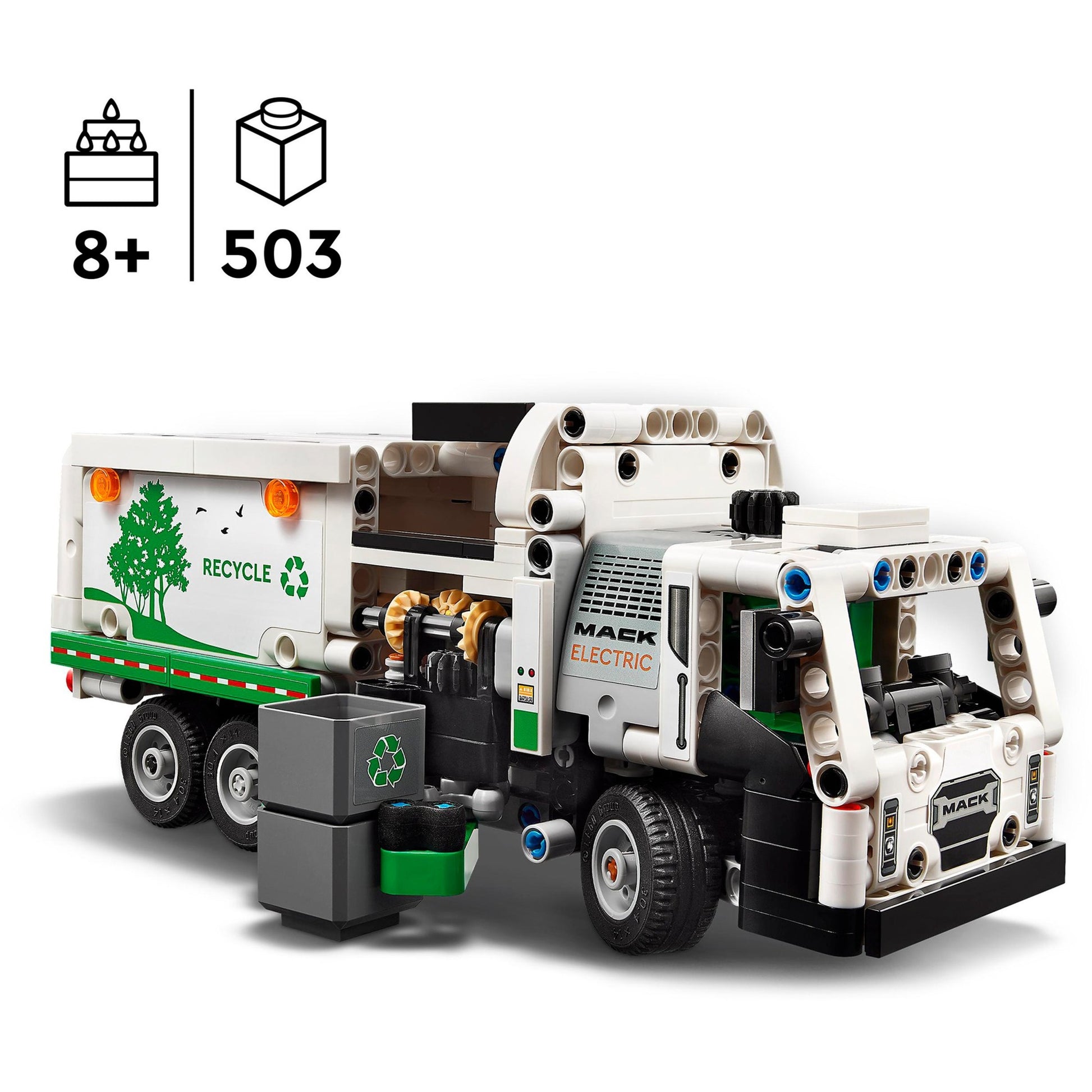 Lego technic mack lr electric vuilniswagen - 42167