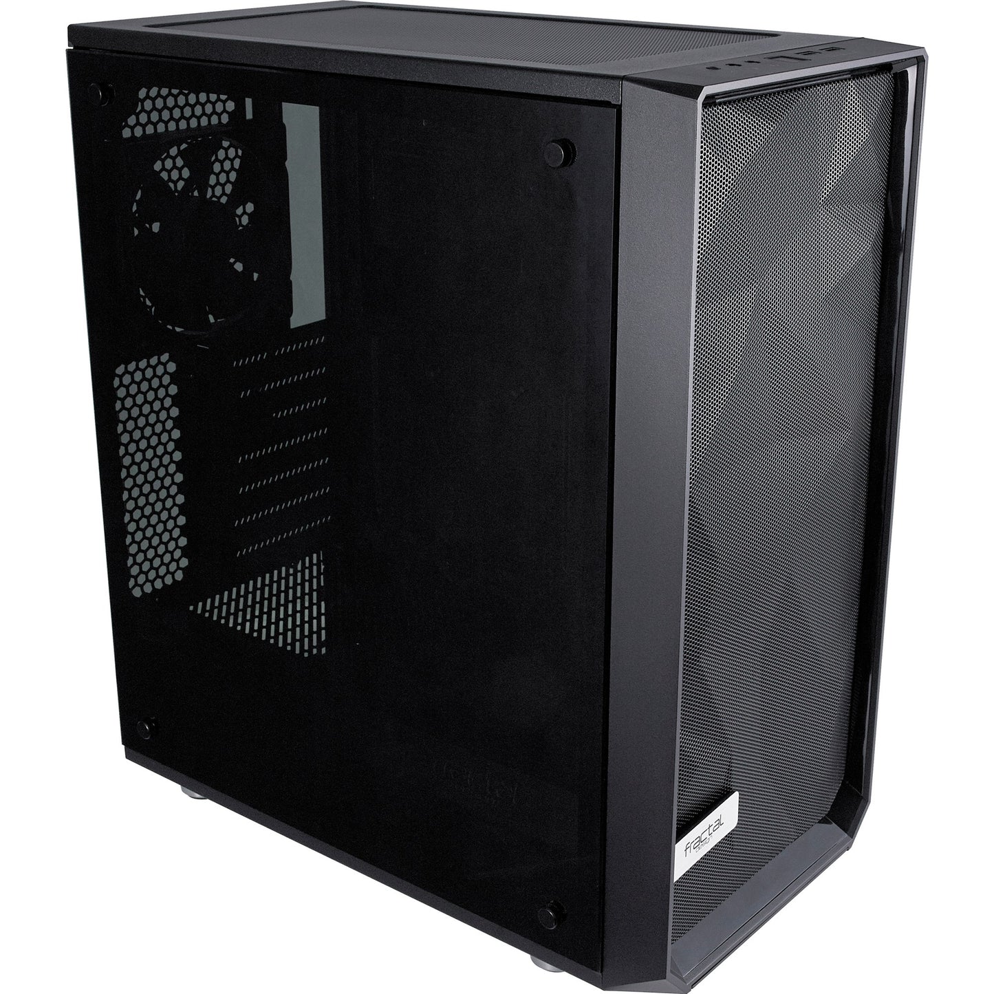 Fractal design meshify c midi tower behuizing (zwart | 2x usb-a | tempered glass)