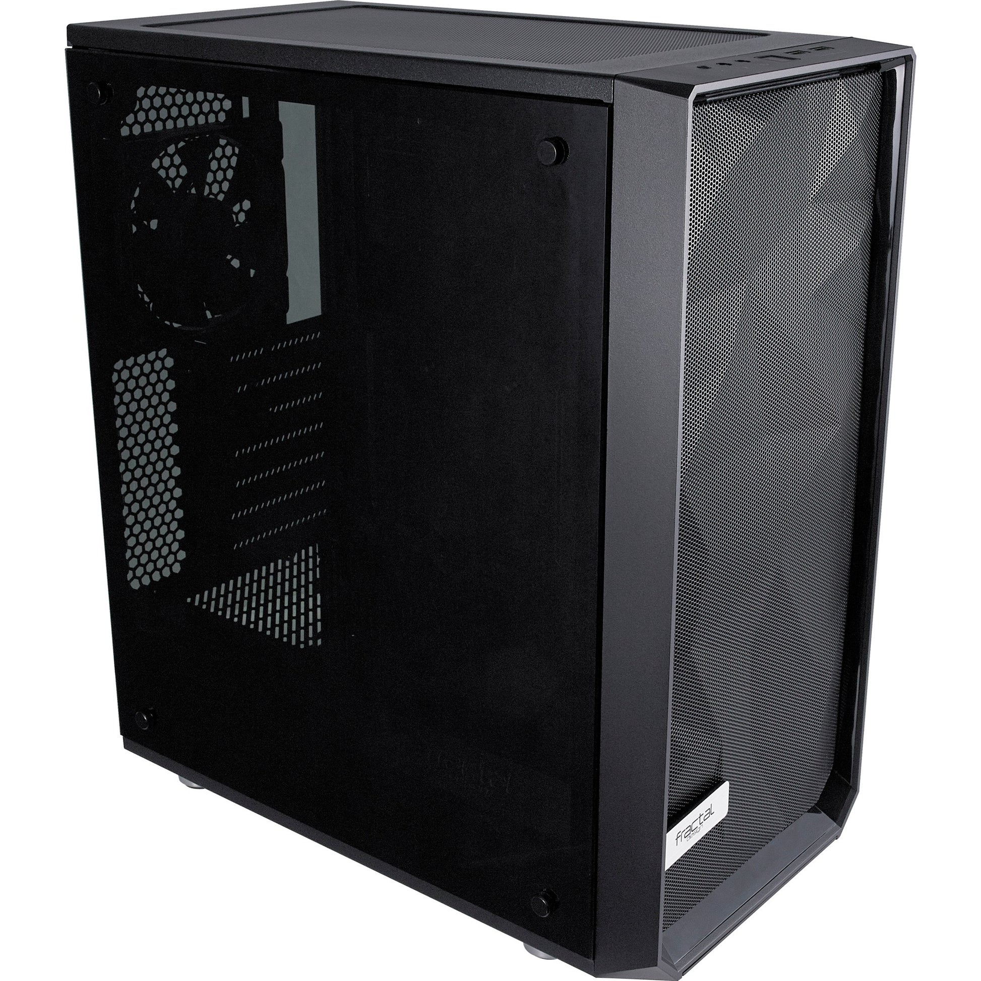 Fractal design meshify c midi tower behuizing (zwart | 2x usb-a | tempered glass)