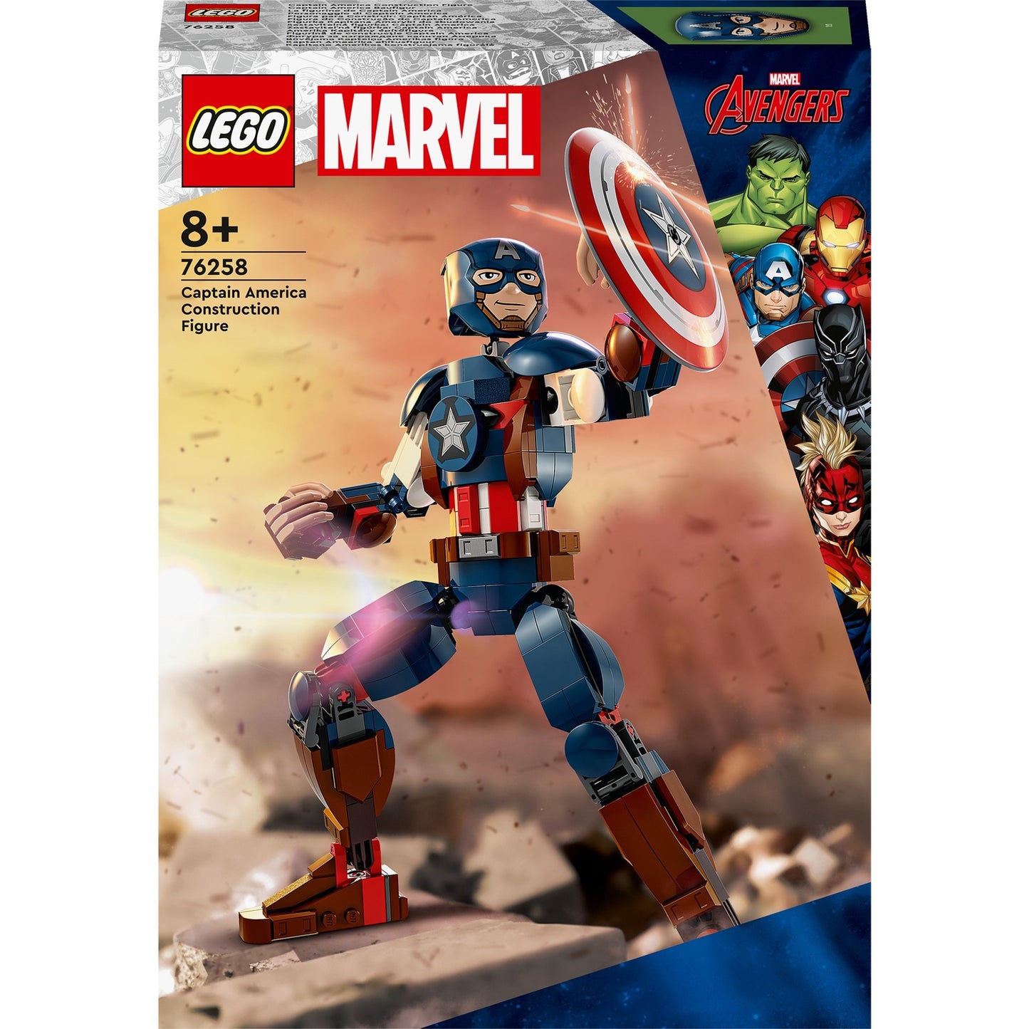 Lego super heroes 76258 captain america bouwfiguur