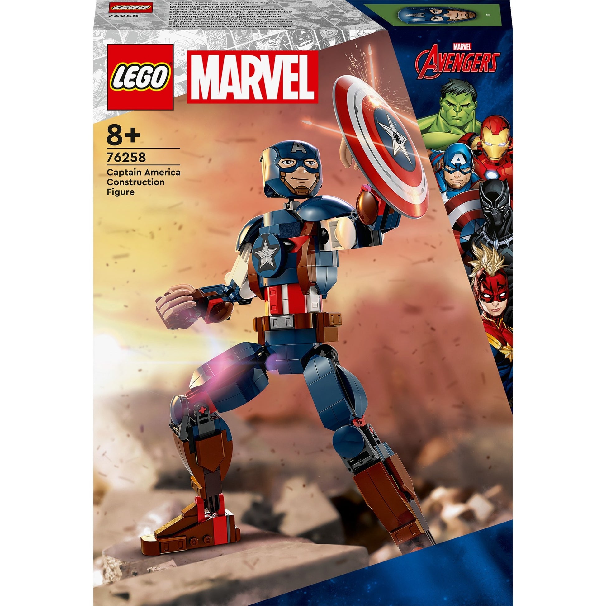 Lego super heroes 76258 captain america bouwfiguur