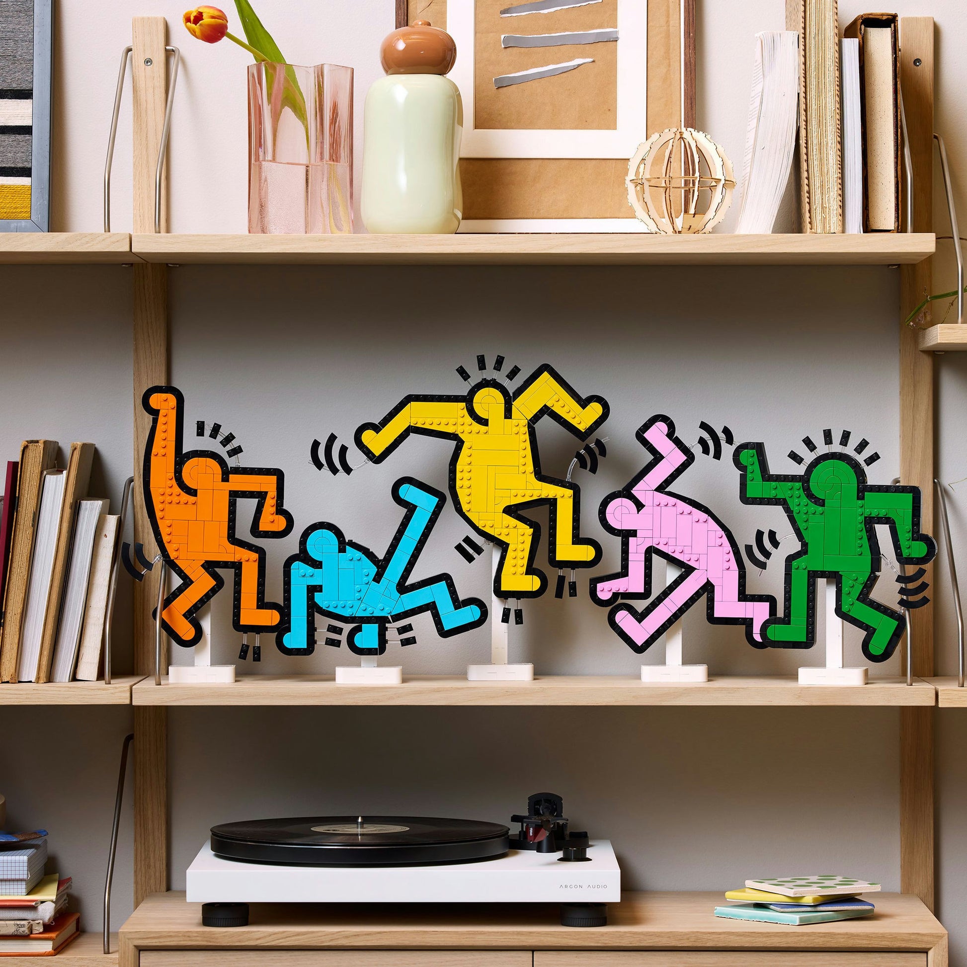 Lego art - keith haring – dansende figuren constructiespeelgoed (31216)