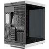 Hyte y70 midi tower behuizing (zwart wit | 2x usb-a | 1x usb-c | tempered glass)