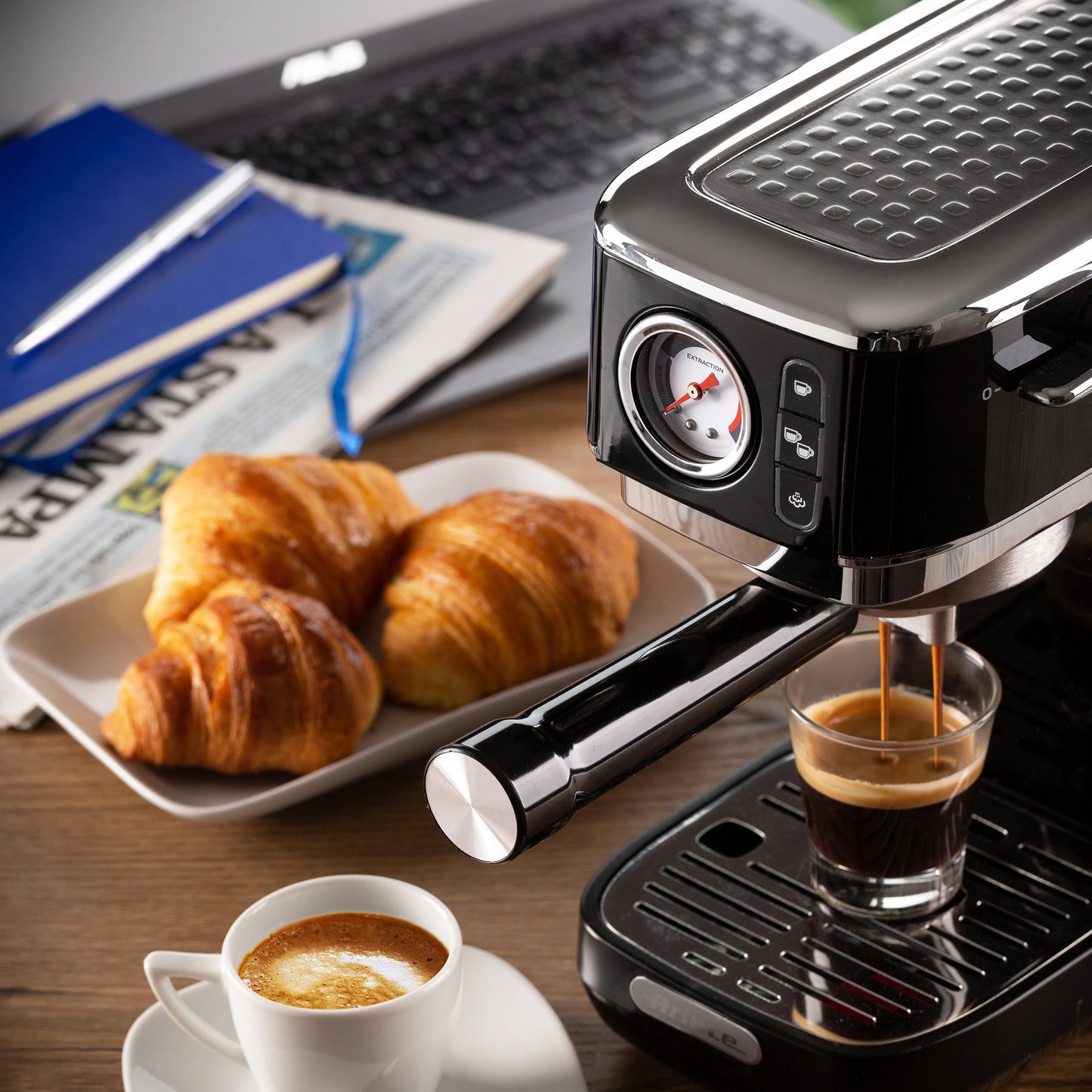 Ariete moderna espresso slim 1381 12 espressomachine (zwart)