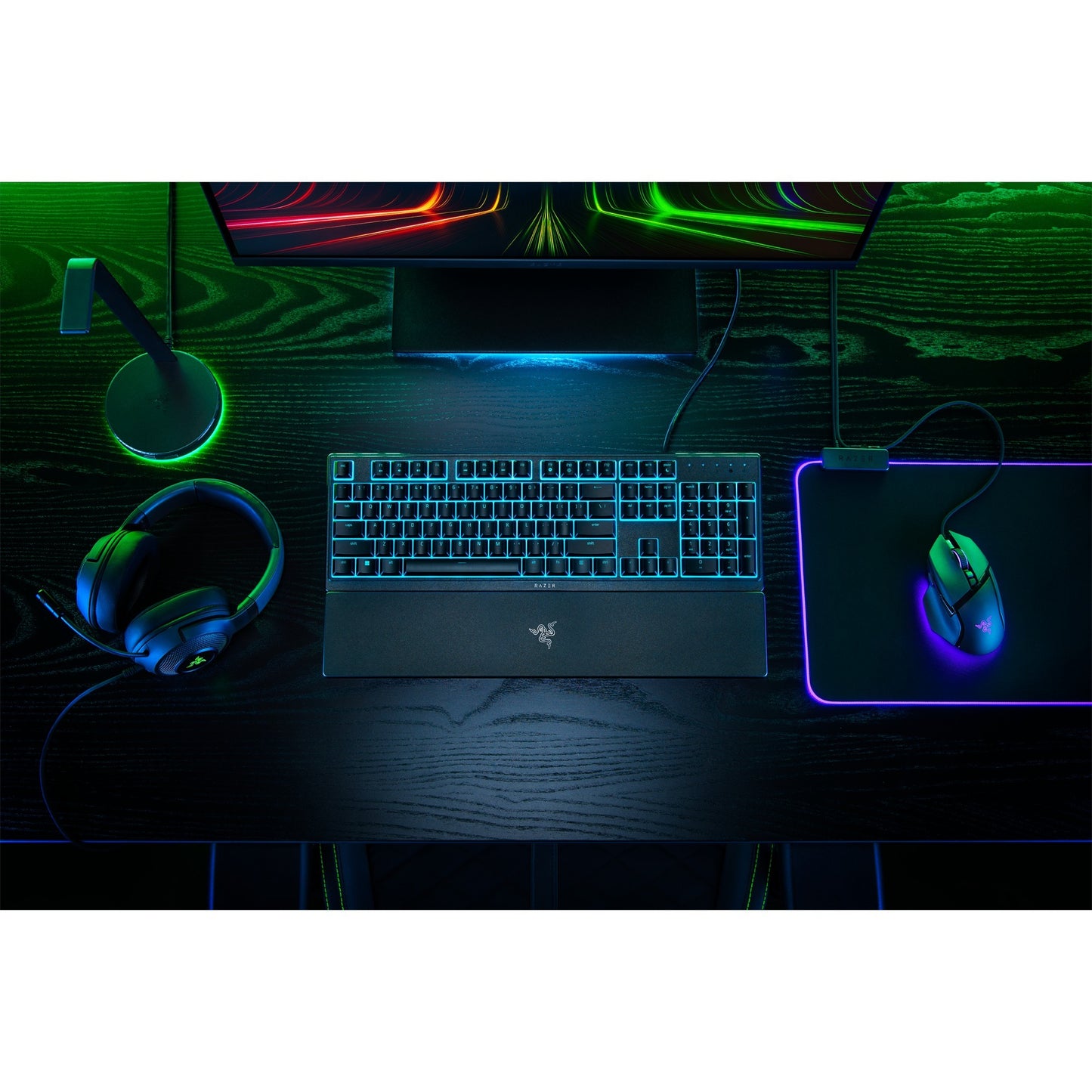 Razer ornata v3 x low profile rgb gaming toetsenbord (zwart, us lay-out (qwerty), membraan, 100%)