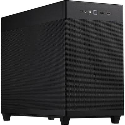 Asus prime ap201 mini tower behuizing (zwart | 2x usb-a | 1x usb-c)