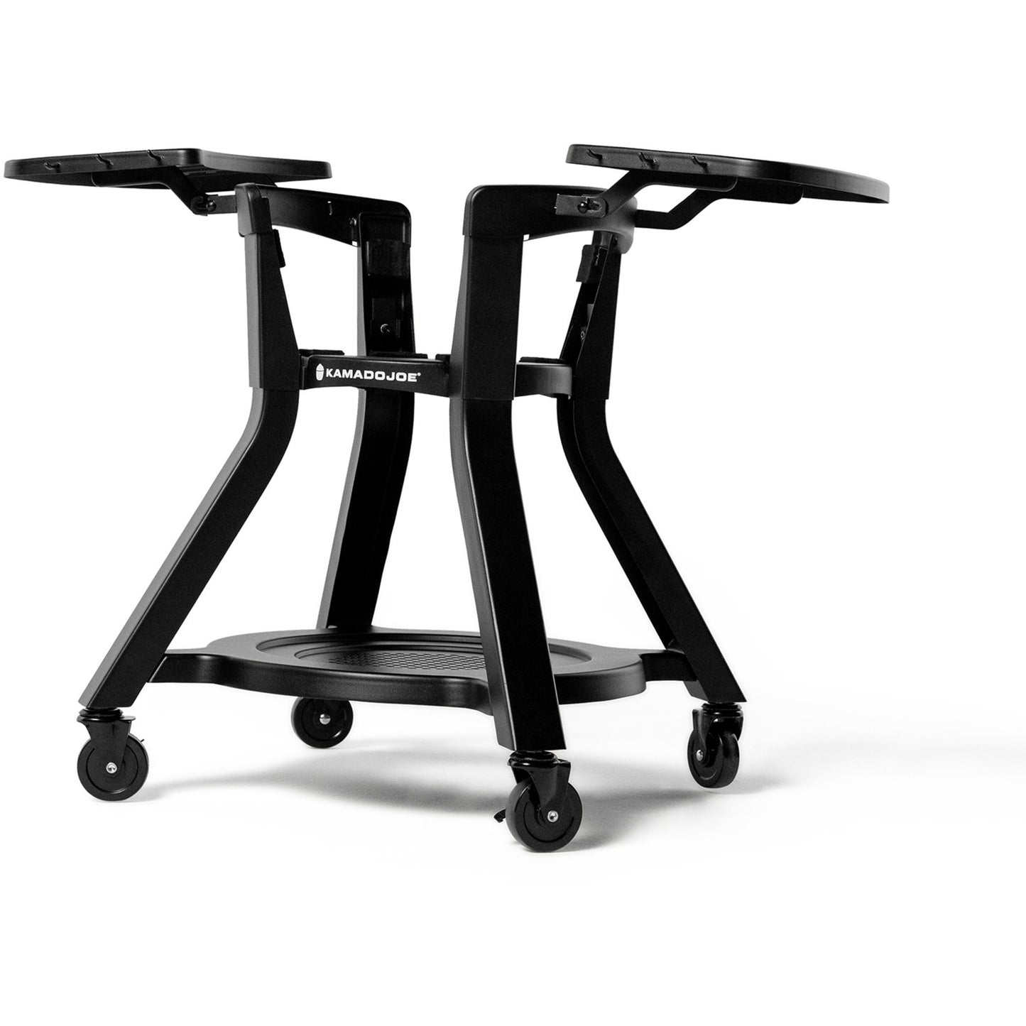 Kamado joe joe jr®-kar met zijtafels barbecuewagen (zwart)