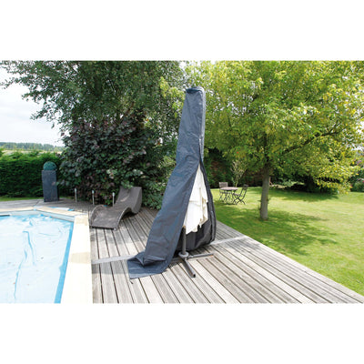 Nature tuinmeubelafdekhoes voor staande parasol (klein) afdekking (grijs, 6030616)