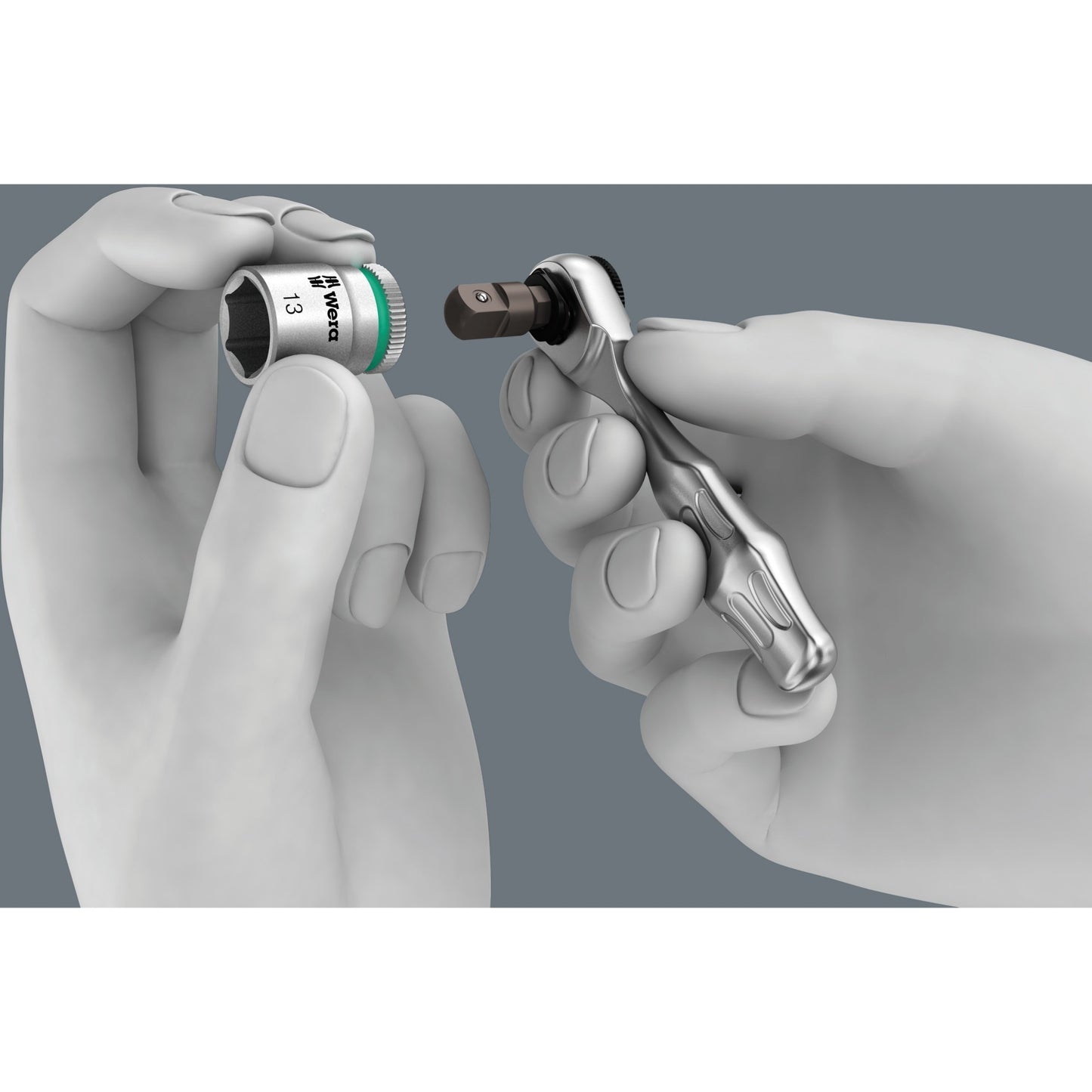 Wera kraftform kompakt zyklop mini 2 set gereedschapsset (2 zyklop bitratels, 1 4 )