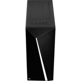 Aerocool shard midi tower behuizing (zwart | 3x usb-a | rgb | window) - afbeelding 7