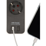 Brennenstuhl ecolor 4-voudige stekkerdoos met 2 usb-laadpoorten (meervoudige stekkerdoos usb c met schakelaar en 1,5m kabel) - afbeelding 6