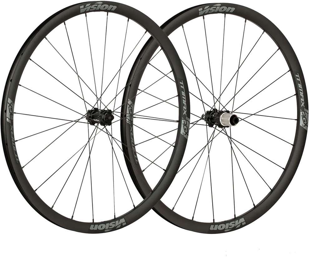 Vision trimax aero gravel i23 disc clincher tlr wheelset