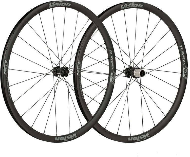 Vision trimax aero gravel i23 disc clincher tlr wheelset