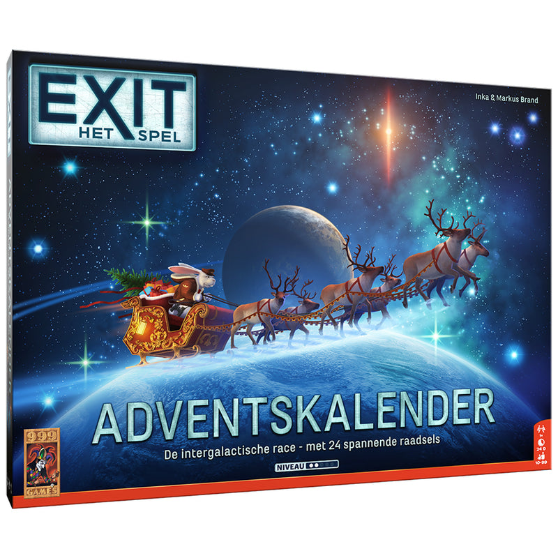 999games 999 games exit adventskalender: de intergalactische race bordspel (nederlands, 1 speler, 24 dagen, vanaf 10 jaar)