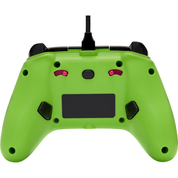 Powera advantage controller met kabel voor de xbox series x|s - fortnite: glow (neongroen, xbox series x|s, xbox one, pc)