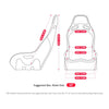 Next level racing es1 haptic feedback simracingstoel racestoel (zwart)