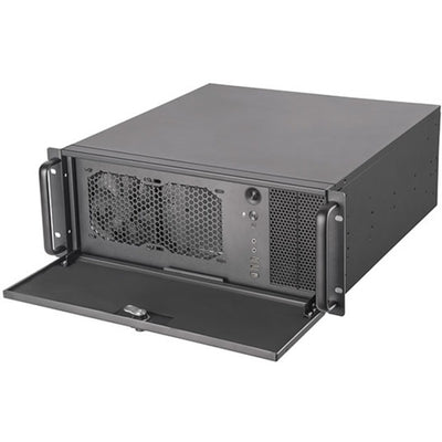 Silverstone rm42-502 rack behuizing (zwart | 2x usb-a 3.2 (5 gbit s) | 1x usb-c 3.2 (5 gbit s) | 2x audio)