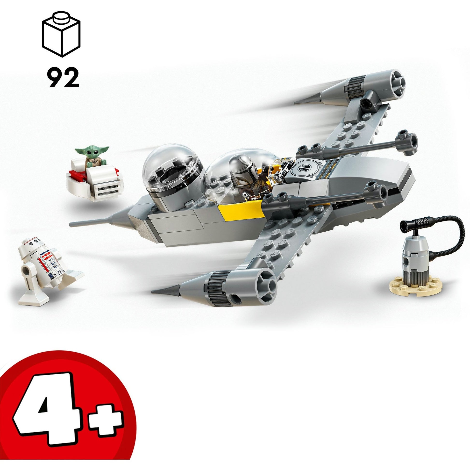 Lego star wars™ mando en grogu’s n-1 starfighter™ - 75410