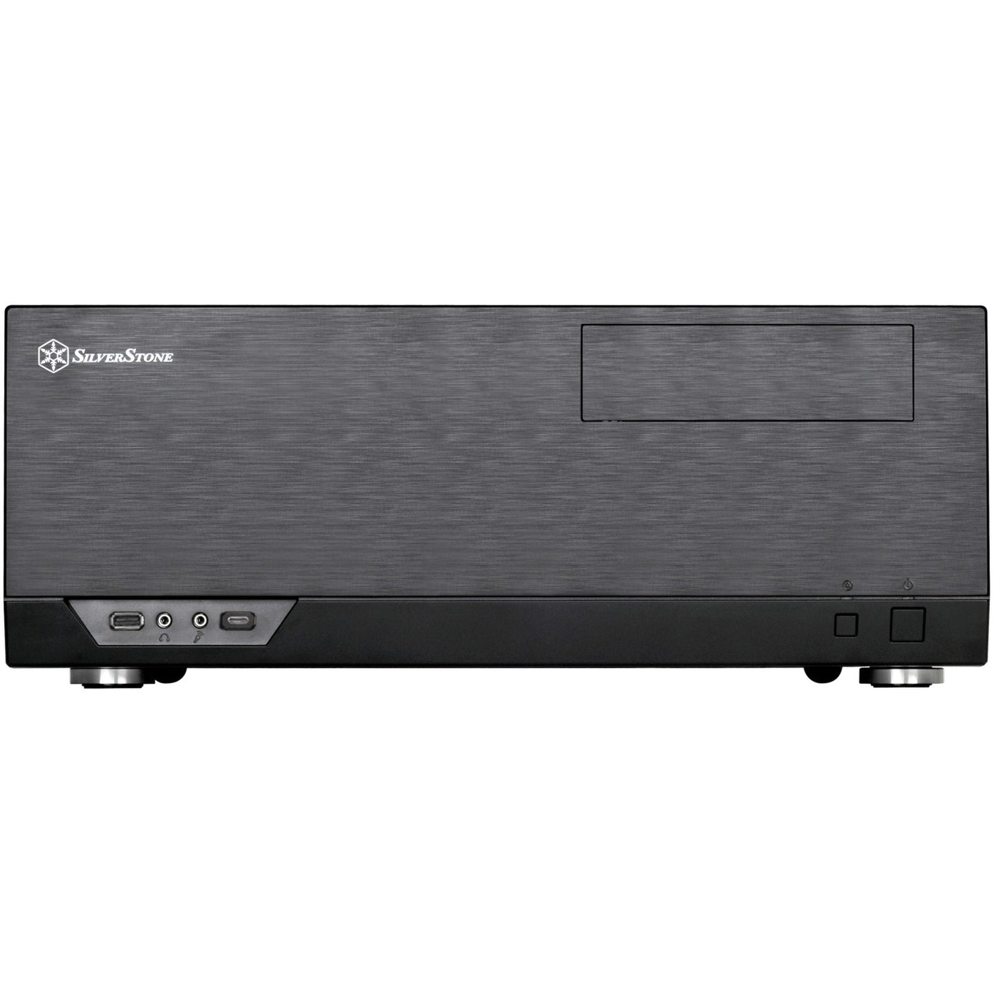 Silverstone sst-gd09b-c htpc behuizing (zwart | 1x usb-a | 1x usb-c)
