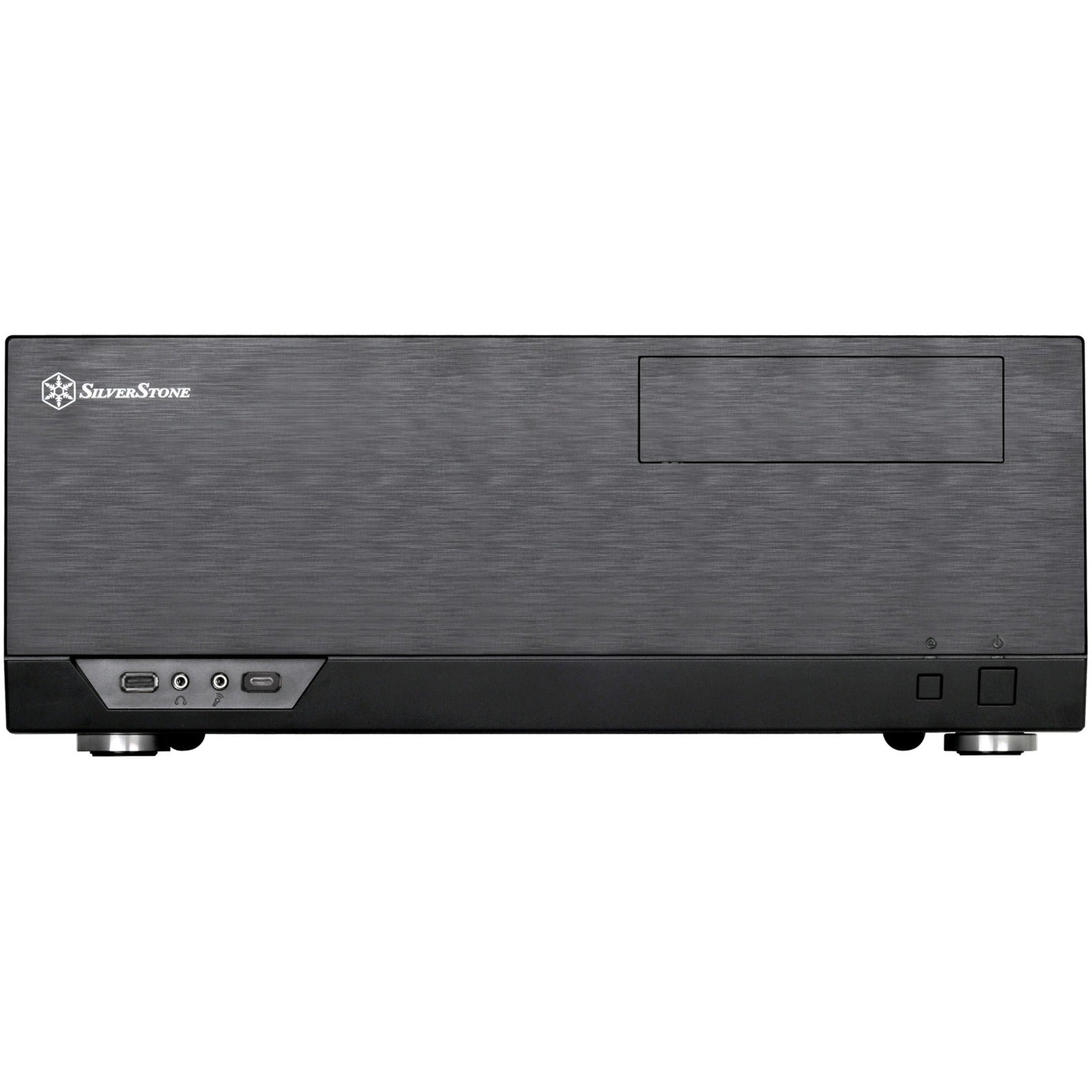 Silverstone sst-gd09b-c htpc behuizing (zwart | 1x usb-a | 1x usb-c)