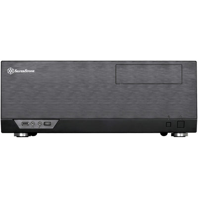 Silverstone sst-gd09b-c htpc behuizing (zwart | 1x usb-a | 1x usb-c)