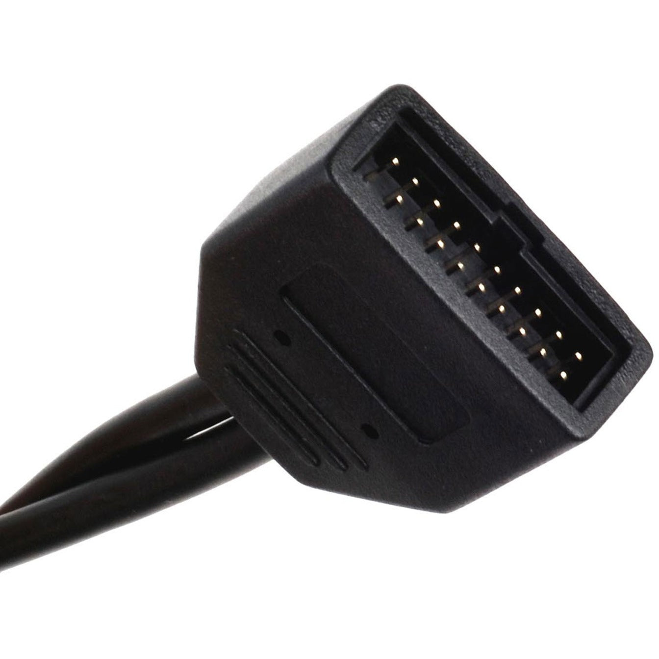 Silverstone g11303050-rt, usb 2.0 (intern) 9pin > usb 3.0 (intern) 19pin adapter (zwart)