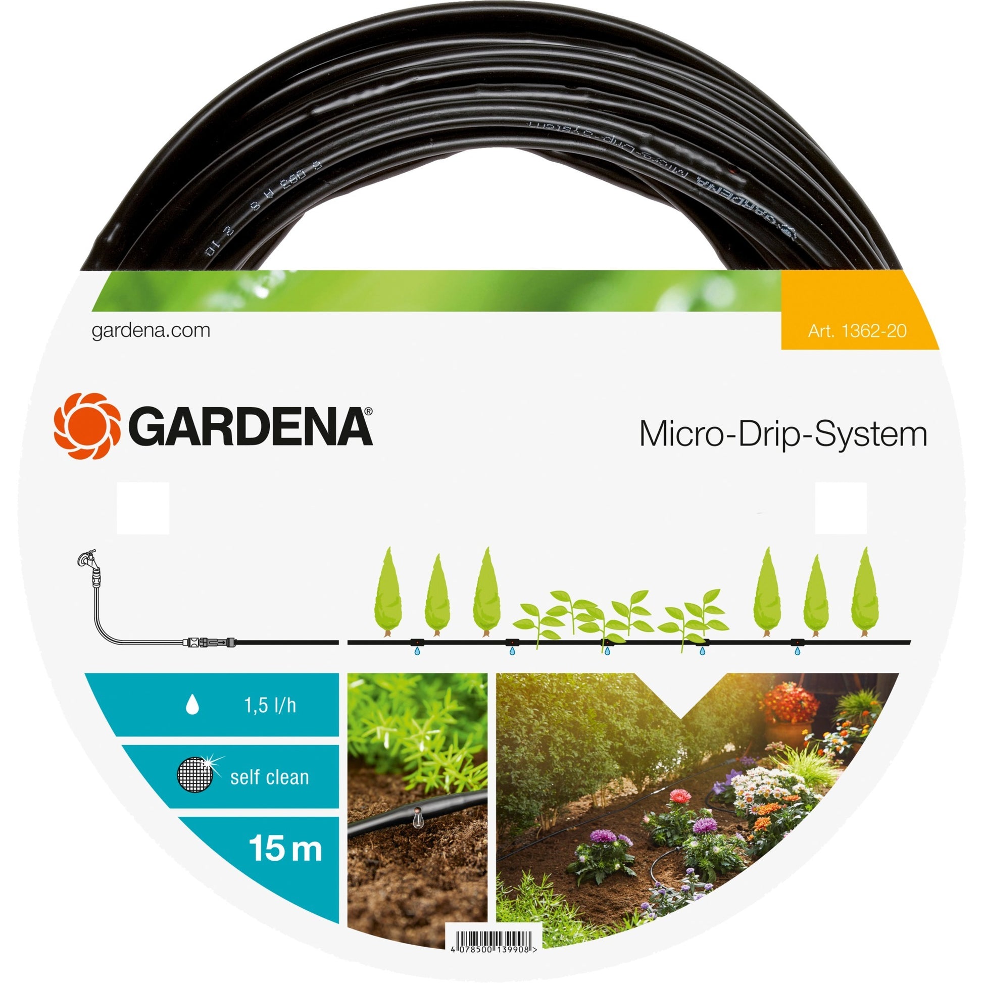 Gardena micro-drip-systeem druppelbuis - bovengronds - 4.6 mm 3 16 - 15m